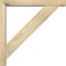 Ekena Millwork Traditional Block Rough Sawn Bracket w/ Offset Brace, Douglas Fir, 4"W x 24"D x 24"H BKT0402X24X24TRA05RDF - alternate 3